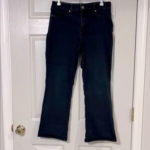 Gloria Vanderbilt Dark Blue Denim Bootcut Jeans 14 Petite